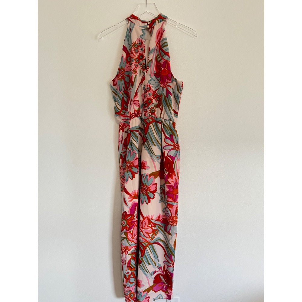 Julia Jordan | Floral Print Halter Neck Tulip Hem Dress - Picture 5 of 6